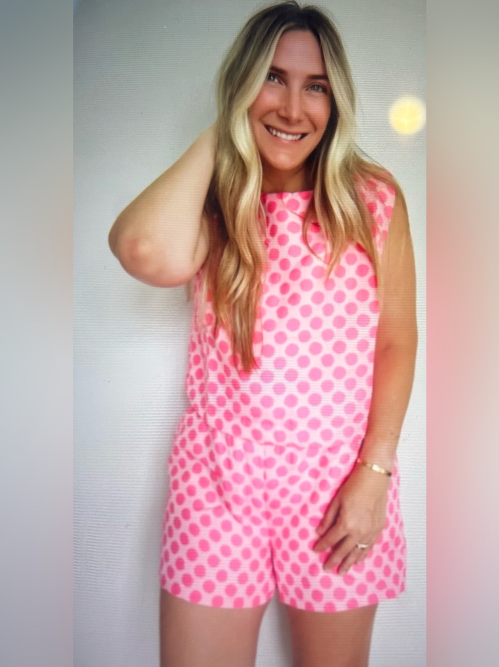 THML Liz Two Piece Pink Polka Dot Set